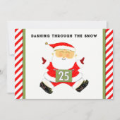 Hardlopen thema Kerstmis Feestdagenkaart (Voorkant)