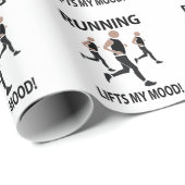 Hardlopen tilt mijn humeur op cadeaupapier (Rol Hoek)