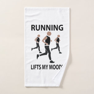 Hardlopen tilt mijn humeur op handdoek