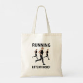 Hardlopen tilt mijn humeur op tote bag (Achterkant)