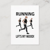 Hardlopen tilt mijn humeur op visitekaartje (Voorkant)