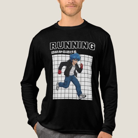 Hardlopen Tri-Blend Shirt (Voorkant volledig)