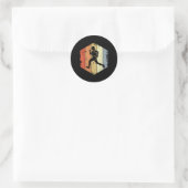 Hardlopen Triatlete Jogging Ronde Sticker (Tas)