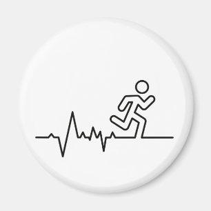 Hardlopen, triatlon van marathonsport. magneet