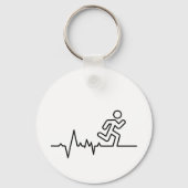 Hardlopen, triatlon van marathonsport. sleutelhanger (Voorkant)