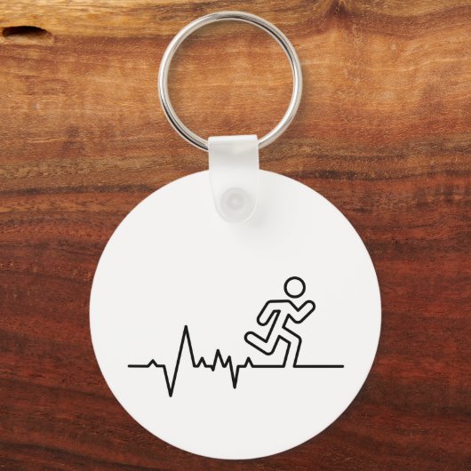 Hardlopen, triatlon van marathonsport. sleutelhanger (Voorkant)
