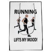 Hardlopen Verbeterd Mijn Stemming  Medium Cadeauzakje (Achterkant)