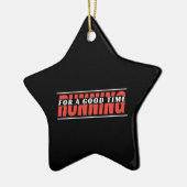 Hardlopen voor een goede tijd - Runner Mindset Keramisch Ornament (Links)