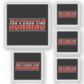 Hardlopen voor een goede tijd - Runner Mindset Sticker (Voorkant)