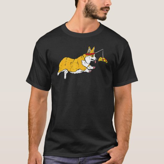 Hardlopen Welsh Corgi Corgi T-shirt (Voorkant)