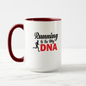 Hardlopen Zit In Mijn DNA Mok (Links)