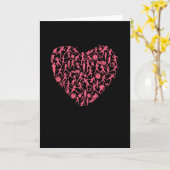 Hardlopend Hart - Silhouetten van Vrouwelijke Hard Kaart (Gele Bloem)