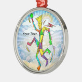 Hardlopende Man Metalen Ornament (Links)