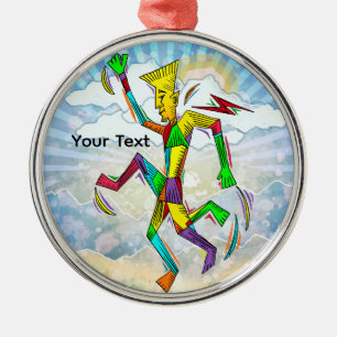 Hardlopende Man Metalen Ornament