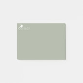 Hardlopende man post-it® notes (Voorkant)
