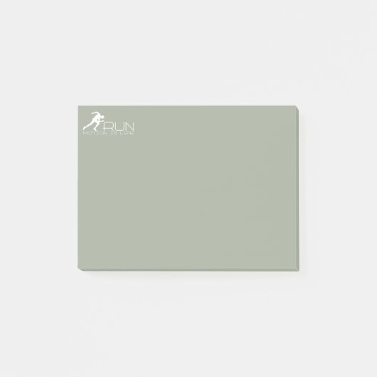 Hardlopende man post-it® notes (Voorkant)