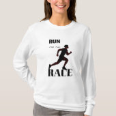 Hardlopende man t-shirt (Voorkant)