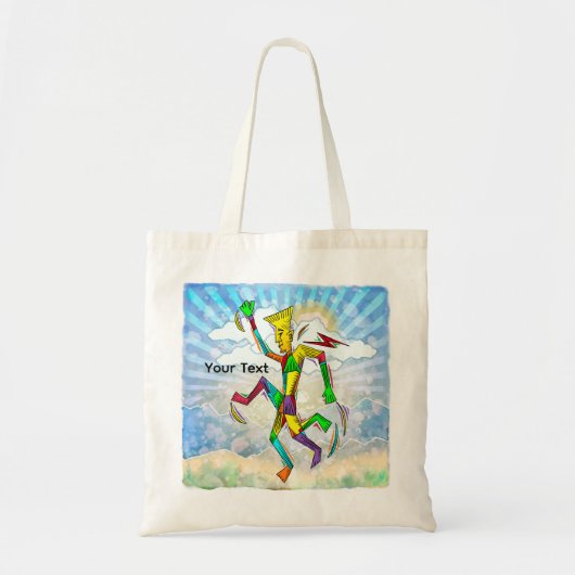Hardlopende Man Tote Bag (Voorkant)