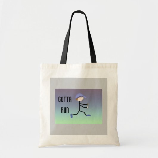 Hardlopende Man Tote Bag (Voorkant)