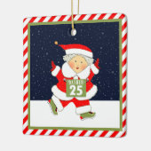 Hardlopende mevrouw Runner Keramisch Ornament (Links)