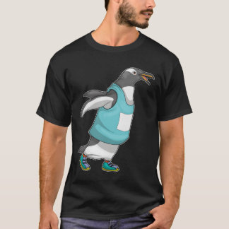 Hardlopende pinguïn sport meisje t-shirt