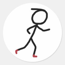 Hardlopende Stickman