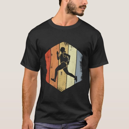 Hardlopende triatleet joggen t-shirt (Voorkant)