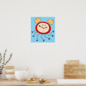 Hardlopende wekker poster (Keuken)