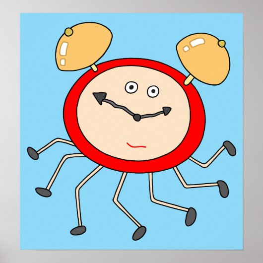 Hardlopende wekker poster (Voorkant)