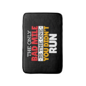 Hardloper - Grappige slechte kilometer hardloop ci Badmat (Voorkant Verticaal)