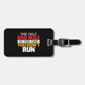 Hardloper - Grappige slechte kilometer hardloop ci Bagagelabel (Voorkant horizontaal)
