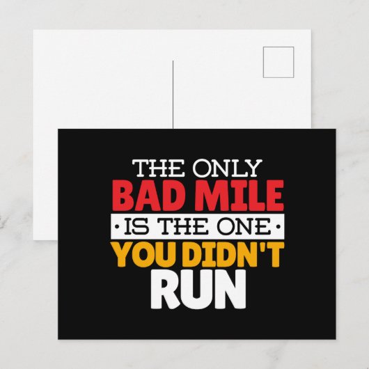 Hardloper - Grappige slechte kilometer hardloop ci Briefkaart (Voorkant / Achterkant)