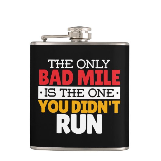 Hardloper - Grappige slechte kilometer hardloop ci Heupfles (Voorkant)