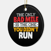 Hardloper - Grappige slechte kilometer hardloop ci Keramisch Ornament (Links)