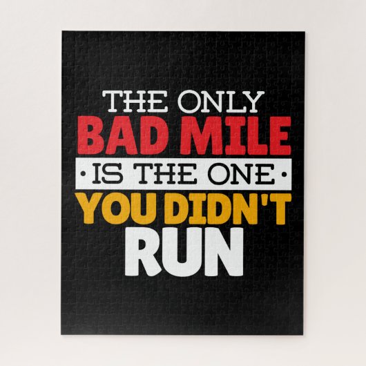 Hardloper - Grappige slechte kilometer hardloop ci Legpuzzel (Verticaal)