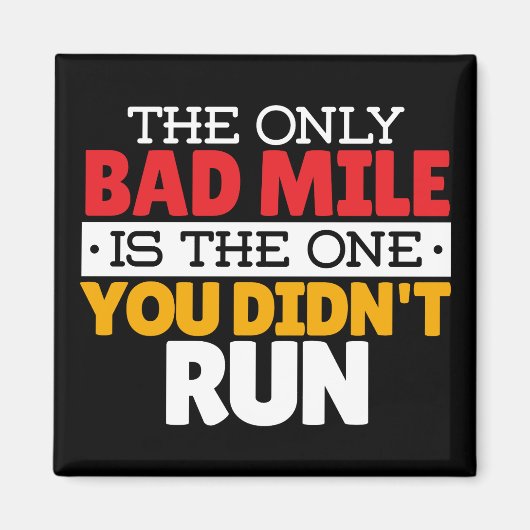 Hardloper - Grappige slechte kilometer hardloop ci Magneet (Voorkant)