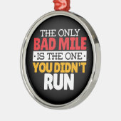 Hardloper - Grappige slechte kilometer hardloop ci Metalen Ornament (Links)
