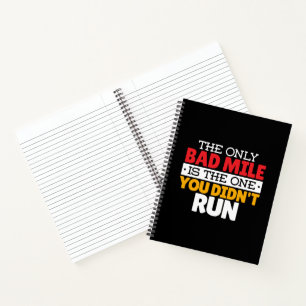 Hardloper - Grappige slechte kilometer hardloop ci Notitieboek