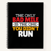 Hardloper - Grappige slechte kilometer hardloop ci Notitieboek (Voorkant)