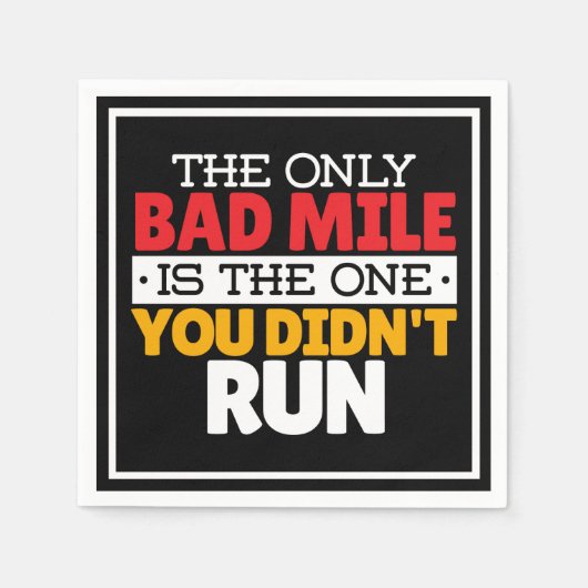 Hardloper - Grappige slechte kilometer hardloop ci Servet (Voorkant)