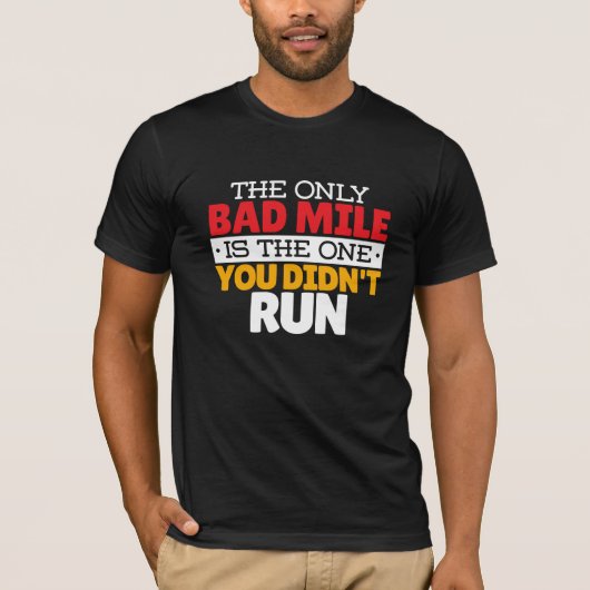 Hardloper - Grappige slechte kilometer hardloop ci T-shirt (Voorkant)