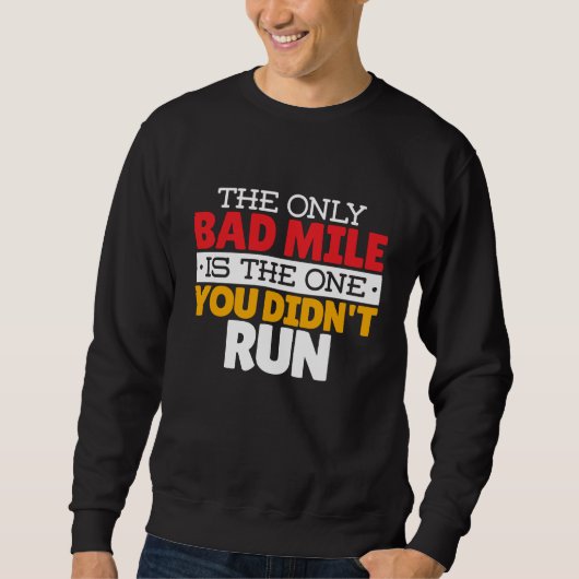 Hardloper - Grappige slechte kilometer hardloop ci Trui (Voorkant)