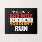 Hardloper - Grappige slechte kilometer hardloopcit Legpuzzel (Horizontaal)
