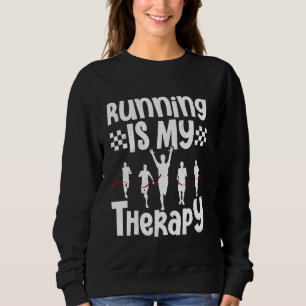 Hardloper HARDLOPEND IS MIJN THERAPIE Hardlopen Fu Trui