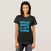 Hardloper MARATHON HARDLOPER IN OPLEIDING Grappige T-shirt (Voorkant volledig)