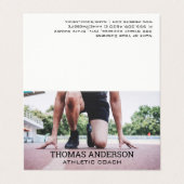 Hardloper op de baan visitekaartje (Buitenkant ongevouwen)