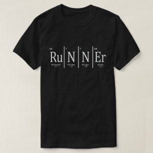 Hardloper Periodiek Systeem Marathonlopers Wetensc T-shirt