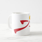 Hardloper pictogram koffiemok (Voorkant links)