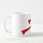 Hardloper pictogram koffiemok (Links)