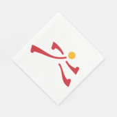 Hardloper pictogram servet (Hoek)